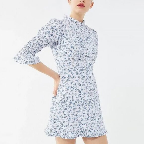 NWT Laura Ashley x Urban Outfitters Maisy Mini Dress - Picture 1 of 10